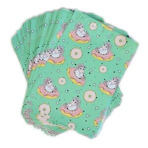 50 12x15 in large polymailer unicorn doughnut ship